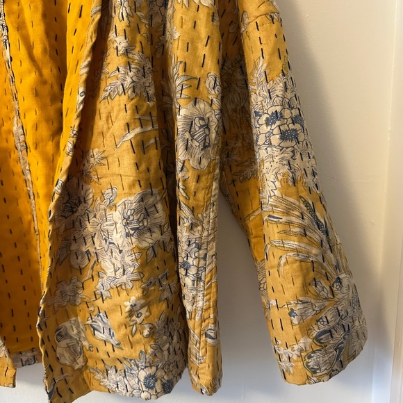 Handmade Kantha Quilted Kimono Jacket Made From Upcycled Cotton Saris | One Size - Picture 2 of 8